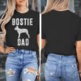 Vintage Boston Terrier Dad Dog Daddy Bostie Father Women's T-Shirt, Couple Gifts, Boston Terrier Dad Gifts, funny design