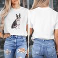 Boston Terrier Dog Dad Boston Terrier Dog Lovers Women's T-Shirt, Couple Gifts, Boston Terrier Dad Gifts, funny design