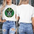 Boston Terrier Dog St Patricks Day Irish Pet Lover Men Women Kids Women's T-Shirt, funny design