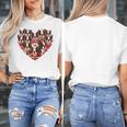 Boston Terrier Heart Valentine Boston Terrier Women's T-Shirt, funny design