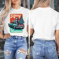 Boston Terrier Merry Christmas Tree Truck Santa Dog X-Mas Women's T-Shirt, Boston Terrier Christmas Gifts, funny design