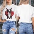 Boston Terrier Mom Dad Bostie Dog Lover Valentines Day Women's T-Shirt, Couple Gifts, Mom Gifts, Boston Terrier Dad Gifts, Boston Terrier Mom Gifts, funny design