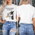 Boston Terrier Mom Dogs Mum Woman Women's T-Shirt, Couple Gifts, Mom Gifts, Boston Terrier Mom Gifts, funny design