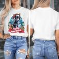 Boston Terrier Santa Claus Coffee Mug Merry Christmas Dogs Women's T-Shirt, Boston Terrier Christmas Gifts, funny design