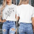 Dandelion Boston Terrier Flower Floral Bostie Tree Women's T-Shirt, funny design