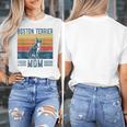 Dog Boston Terrier Mom Vintage Boston Terrier Mom Women's T-Shirt, Couple Gifts, Mom Gifts, Boston Terrier Mom Gifts, funny design