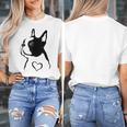 I Love My Boston Terrier Dog With Heart Women's T-Shirt, funny design