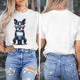 USA Flag Boston Terrier Best Dog Mom Ever 2025 Women's T-Shirt, Couple Gifts, Mom Gifts, Boston Terrier Mom Gifts, funny design