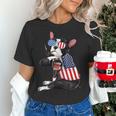 Boston Terrier Dog Merica 4th Of July Usa American Flag Men Women's T-Shirt, American Boston Terrier Shirts, Boston Terrier 4th Of July Shirts, gift for family, gift for coworker