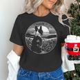 Boston Terrier Dog Nature Scene Graphic Art Men Women Girls Kids Women's T-Shirt, gift for family, gift for coworker