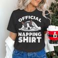 Boston Terrier Dog Official Sleeping Shirt Men Women Kids Women's T-Shirt, gift for family, gift for coworker