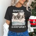 Boston Terrier Dog Official Sleepshirt Pajamas Nightgown Men Women Girls Kids Women's T-Shirt, gift for family, gift for coworker