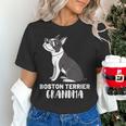 Boston Terrier Dog Owner Grandma Women's T-Shirt, gift for family, gift for coworker