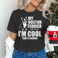 Boston Terrier Dog Women's T-Shirt, gift for family, gift for coworker