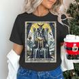 Boston Terrier Tarot Card Dog Women's T-Shirt, Boston Terrier Tarot Shirts, gift for family, gift for coworker