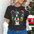 Celebration Event Birthday Party Boston Terrier Women's T-Shirt, gift for family, gift for coworker