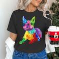 Dog Lover Boston Terrier Dog Colorful Boston Terrier Men Women Kids Women's T-Shirt, gift for family, gift for coworker