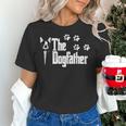 The Dogfather Boston Terrier Dog Dad Tshirt Idea Women's T-Shirt, Boston Terrier Dad Shirts, gift for family, gift for coworker