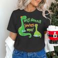Kids My Nonna Loves Me Dinosaur Grandson Women's T-Shirt, gift for family, gift for coworker
