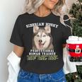Siberian Husky Professional Human Trainer Women's T-Shirt, gift for family, gift for coworker