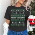 Ugly Sweater Boston Terrier Dog Christmas Dog Lover Xmas Men Women Kids Women's T-Shirt, Boston Terrier Christmas Shirts, gift for family, gift for coworker