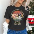 Vintage Best Boston Terrier Dad Ever Dog Father Father's Day Men Girls Kids Women's T-Shirt, Boston Terrier Dad Shirts, gift for family, gift for coworker