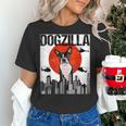 Vintage Japanese Dogzilla Boston Terrier Women's T-Shirt, gift for family, gift for coworker