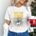 Anatomy Of Boston Terrier Dog Lover Women's T-Shirt, gift for family, gift for coworker