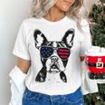 Boston Terrier Dog 4th July America USA Flag Men Women Kids Women's T-Shirt, Boston Terrier 4th Of July Shirts, gift for family, gift for coworker