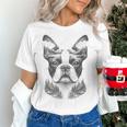 Boston Terrier Dog Bostie Nature Memorial Idea Men Women Women's T-Shirt, gift for family, gift for coworker