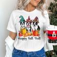 Boston Terrier Dog Lover Fall Ya'Ll Halloween Costume Men Women Women's T-Shirt, Boston Terrier Halloween Shirts, gift for family, gift for coworker