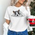 Boston Terrier Dog Official Sleeping Men Women Girls Kids Women's T-Shirt, gift for family, gift for coworker