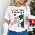 Boston Terrier Grandma Mother's Day Dog Mom Women's T-Shirt, Boston Terrier Mom Shirts, gift for family, gift for coworker