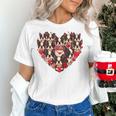 Boston Terrier Heart Valentine Boston Terrier Women's T-Shirt, gift for family, gift for coworker