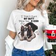Boston Terrier Shirt I Didn't Fart My Butt Blew You A Kiss Women's T-Shirt, gift for family, gift for coworker