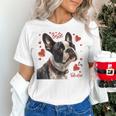 Boston Terrier Is My Valentine Cute Pet Dog Owner Valentine Women's T-Shirt, gift for family, gift for coworker