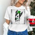Cool Saint Patrick's Boston Terrier T Shirt For Dogs Lovers Women's T-Shirt, gift for family, gift for coworker