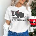 Cute Boston Terrier Boston Mama Women's T-Shirt, gift for family, gift for coworker