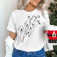 Dandelion Boston Terrier Flower Floral Bostie Tree Women's T-Shirt, gift for family, gift for coworker