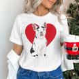 Valentine's Day Boston Terrier Lover Women's T-Shirt, gift for family, gift for coworker