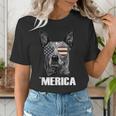 4th July Blue Heeler Dog Merica Patriotic USA Flag Cute Women's T-Shirt, funny gift