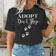 Adopt Animals Don't Shop For Them Women's T-Shirt, funny gift