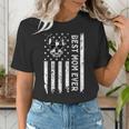 Best Boston Terrier Dog Mom Ever USA Flag For Men Women Kids Women's T-Shirt, Boston Terrier Mom Shirts, funny gift