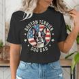 Boston Bull Terrier Men Boston Terrier Dog Dad Women's T-Shirt, Boston Terrier Dad Shirts, funny gift
