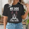 Boston Terrier American Gentleman Dog Lover I'm Well Trained Women's T-Shirt, American Boston Terrier Shirts, funny gift