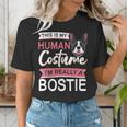 Boston Terrier Dog Bostie Halloween Costume Dog For Kids Women's T-Shirt, Boston Terrier Halloween Shirts, funny gift