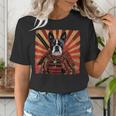 Boston Terrier Dog Japanese Art Samurai Ukiyo-e Women's T-Shirt, funny gift