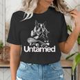Boston Terrier Dog Untamed For Men Women Women's T-Shirt, funny gift