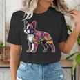Boston Terrier Floral Dog Lover Vintage Distressed For Men Women Kids Women's T-Shirt, funny gift
