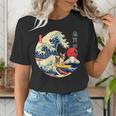 Boston Terrier Japanese Kanagawa Wave Surf Loyal Dog Men Women Kids Women's T-Shirt, funny gift